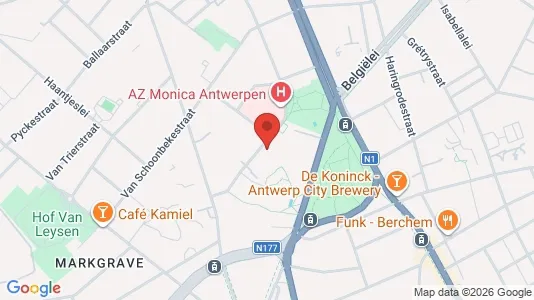 Apartments for rent i Stad Antwerp - kort over placeringen