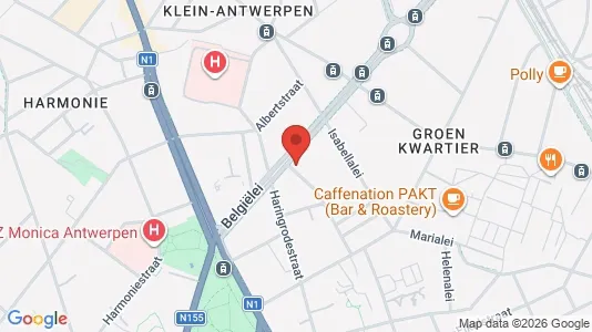Apartments for rent i Stad Antwerp - kort over placeringen