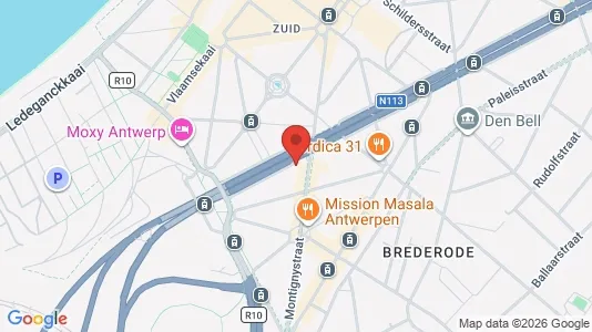 Apartments for rent i Stad Antwerp - kort over placeringen