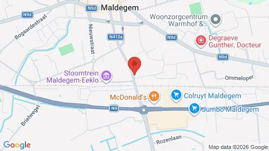 Apartments for rent i Maldegem - kort over placeringen