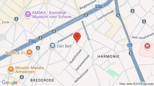 Apartments for rent i Stad Antwerp - kort over placeringen