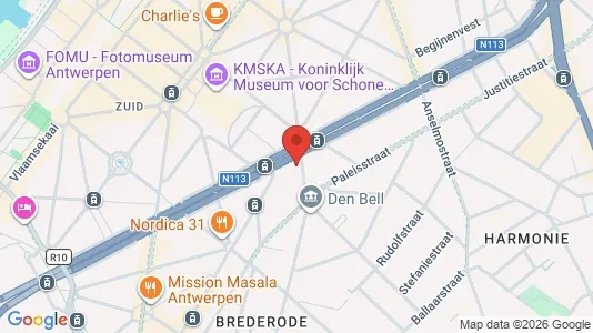 Apartments for rent i Stad Antwerp - kort over placeringen