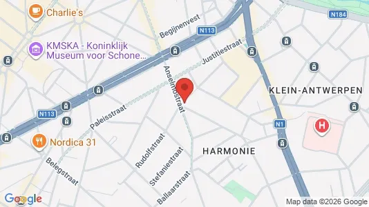 Apartments for rent i Stad Antwerp - kort over placeringen