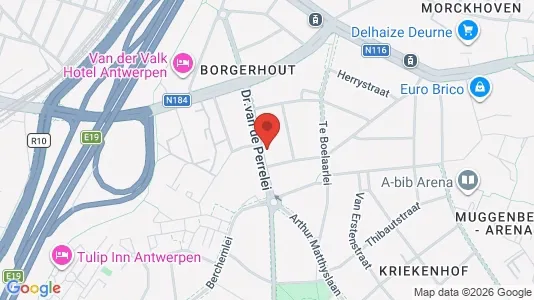 Apartments for rent i Antwerp Borgerhout - kort over placeringen