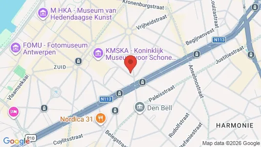 Apartments for rent i Stad Antwerp - kort over placeringen