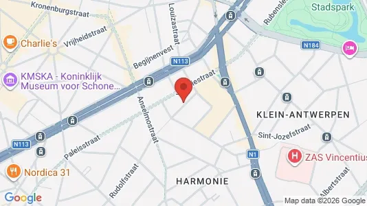Apartments for rent i Stad Antwerp - kort over placeringen