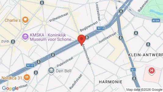 Apartments for rent i Stad Antwerp - kort over placeringen