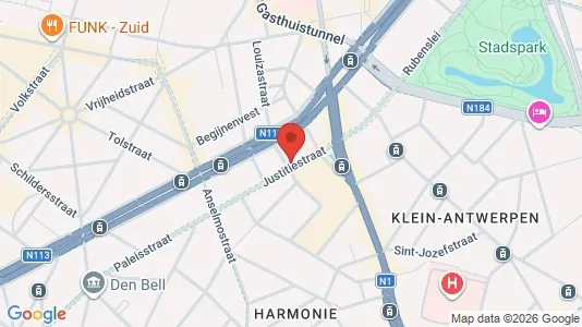Apartments for rent i Stad Antwerp - kort over placeringen