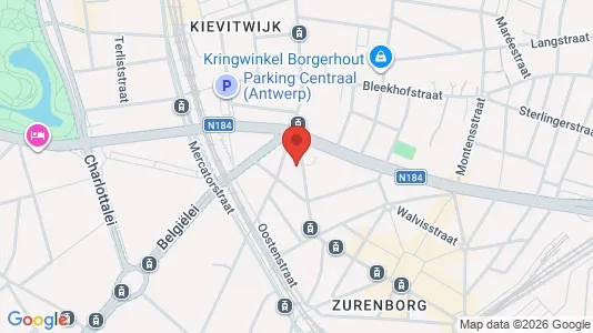 Apartments for rent i Stad Antwerp - kort over placeringen