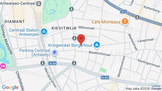 Apartments for rent i Stad Antwerp - kort over placeringen