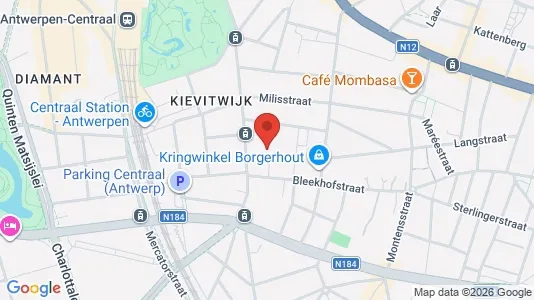 Apartments for rent i Stad Antwerp - kort over placeringen