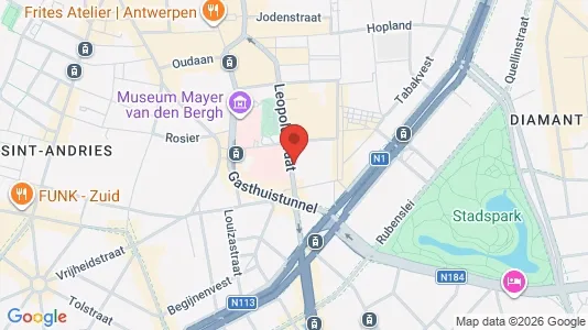 Apartments for rent i Stad Antwerp - kort over placeringen