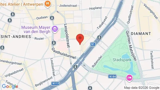 Apartments for rent i Stad Antwerp - kort over placeringen