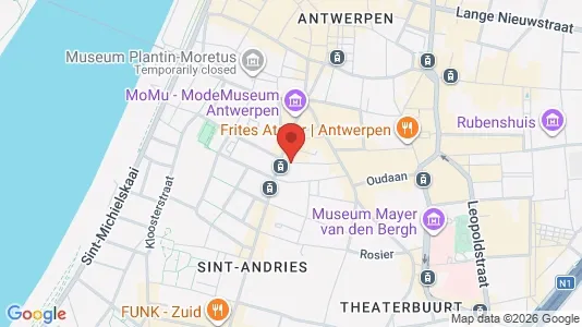 Apartments for rent i Stad Antwerp - kort over placeringen
