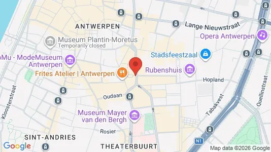 Apartments for rent i Stad Antwerp - kort over placeringen