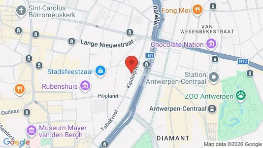Apartments for rent i Stad Antwerp - kort over placeringen