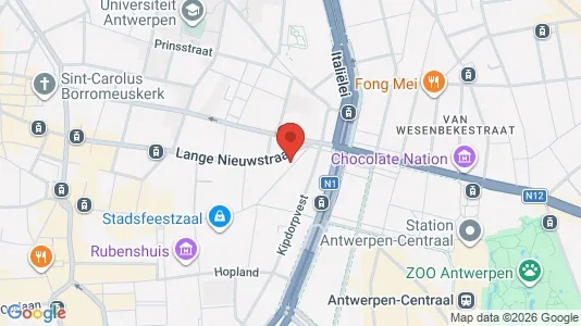 Apartments for rent i Stad Antwerp - kort over placeringen