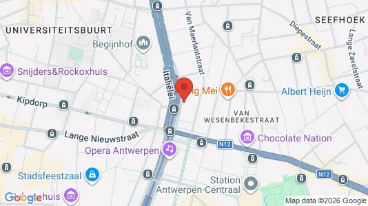 Apartments for rent i Stad Antwerp - kort over placeringen