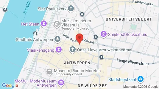 Apartments for rent i Stad Antwerp - kort over placeringen