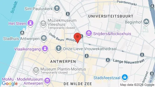 Apartments for rent i Stad Antwerp - kort over placeringen