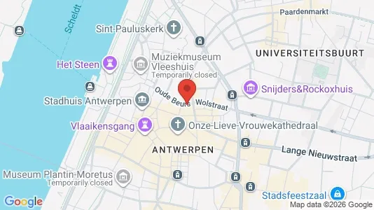Apartments for rent i Stad Antwerp - kort over placeringen