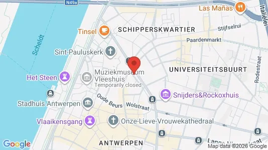 Apartments for rent i Stad Antwerp - kort over placeringen