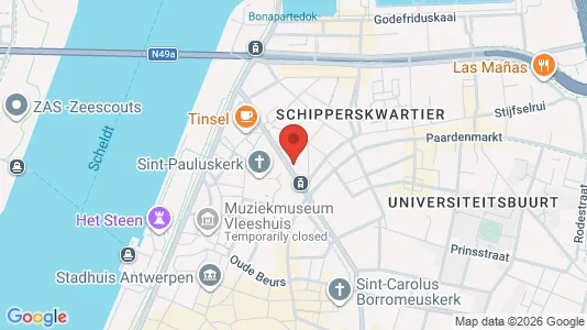 Apartments for rent i Stad Antwerp - kort over placeringen