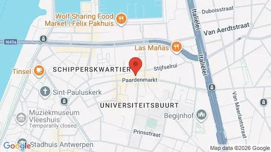Apartments for rent i Stad Antwerp - kort over placeringen