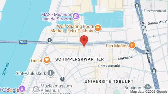 Apartments for rent i Stad Antwerp - kort over placeringen