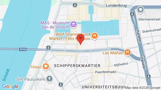 Apartments for rent i Stad Antwerp - kort over placeringen