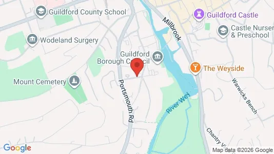 Apartments for rent i Guildford - Surrey - kort over placeringen