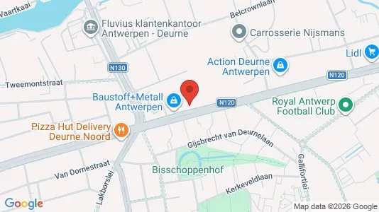 Apartments for rent i Antwerp Deurne - kort over placeringen