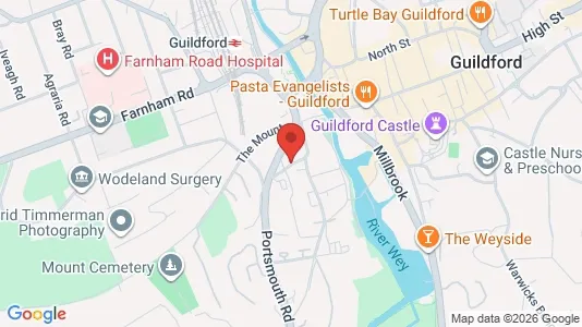 Apartments for rent i Guildford - Surrey - kort over placeringen