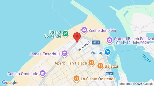 Apartments for rent i Oostende - kort over placeringen
