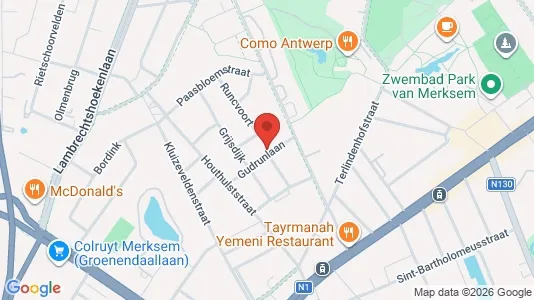 Apartments for rent i Antwerp Merksem - kort over placeringen