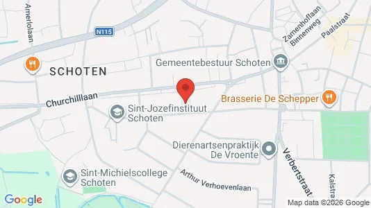 Apartments for rent i Schoten - kort over placeringen
