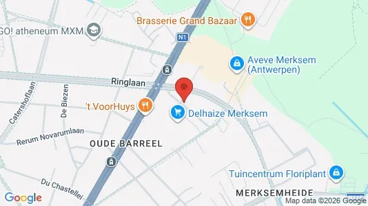 Apartments for rent i Antwerp Merksem - kort over placeringen