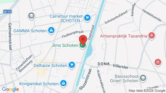 Apartments for rent i Schoten - kort over placeringen