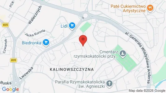 Apartments for rent i Lublin - kort over placeringen