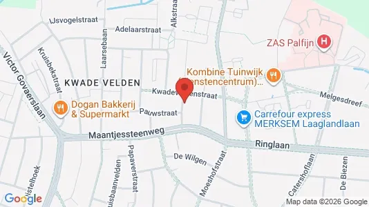 Apartments for rent i Antwerp Merksem - kort over placeringen
