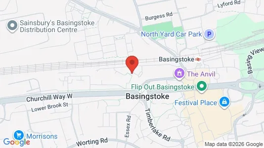 Apartments for rent i Basingstoke - Hampshire - kort over placeringen