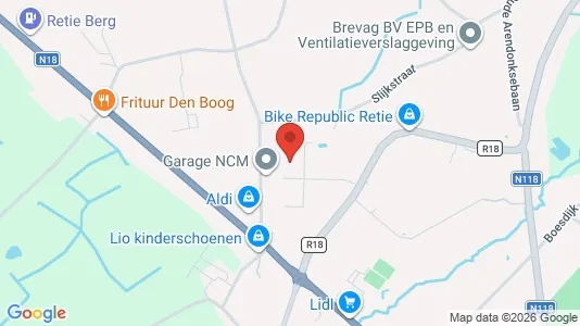 Apartments for rent i Retie - kort over placeringen