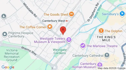 Apartments for rent i Canterbury - Kent - kort over placeringen