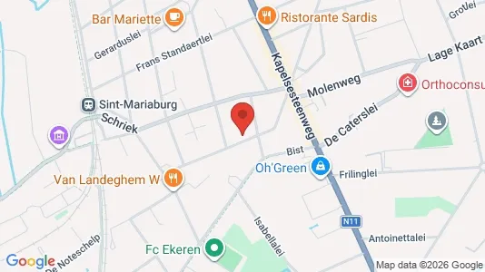 Apartments for rent i Antwerp Ekeren - kort over placeringen