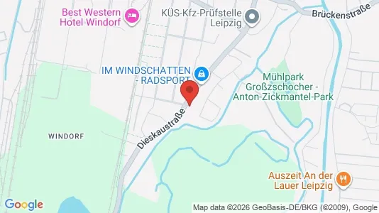 Apartments for rent i Leipzig - kort over placeringen