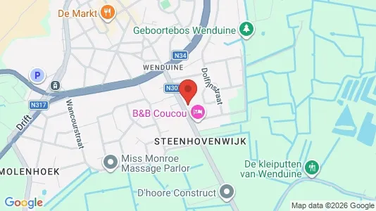 Apartments for rent i De Haan - kort over placeringen