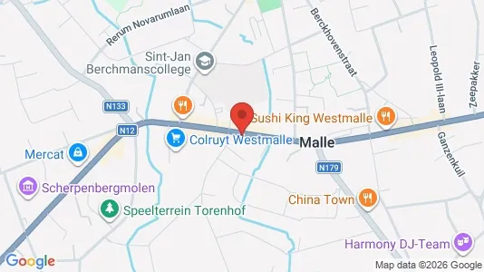 Apartments for rent i Malle - kort over placeringen
