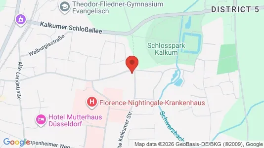 Apartments for rent i Dusseldorf - kort over placeringen