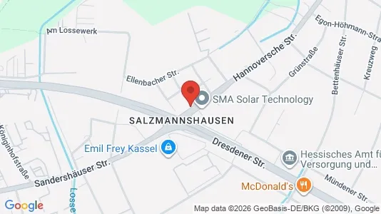 Rooms for rent i Kassel - kort over placeringen