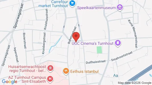 Apartments for rent i Turnhout - kort over placeringen